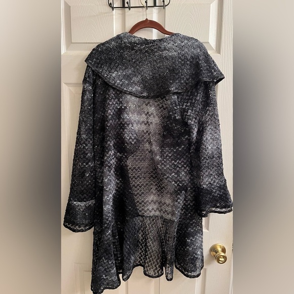 CALESSA~GOTH BLACK DUSTER~TOPPER LACE~XL - Picture 5 of 11